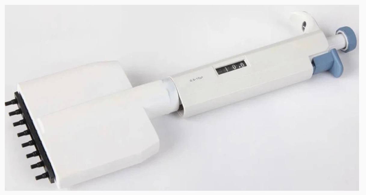 Дозатор 8-канальный переменного объема, 50–300 мкл