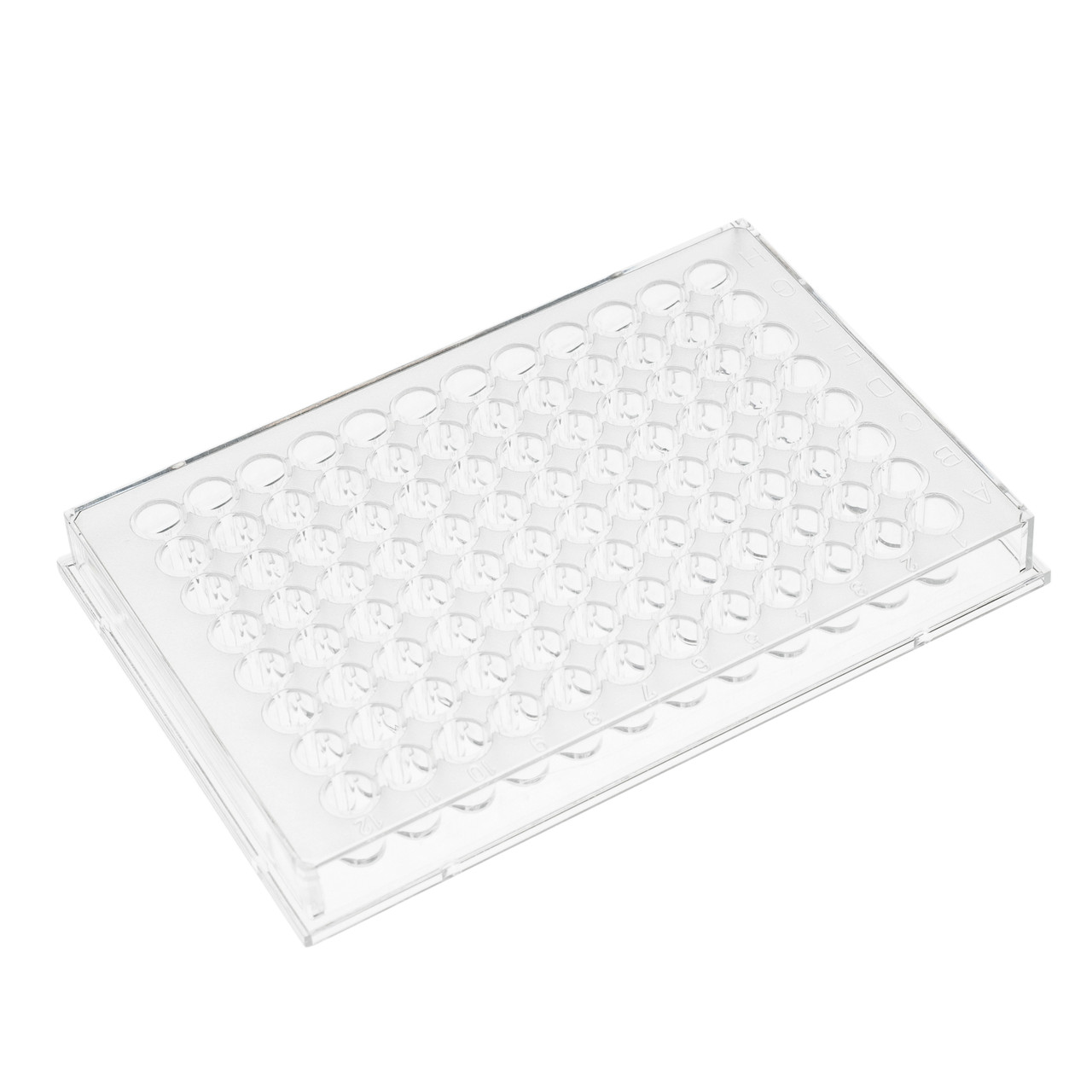Планшет стерильный, 96-луночный плоскодонный с крышкой, культуральный, TC, в индивидуальной упаковке, 100 шт/кор