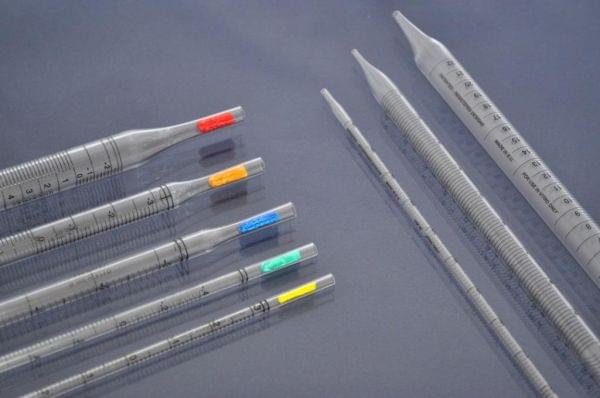 Серологическая пипетка 1 мл желтая маркировка, стерильная