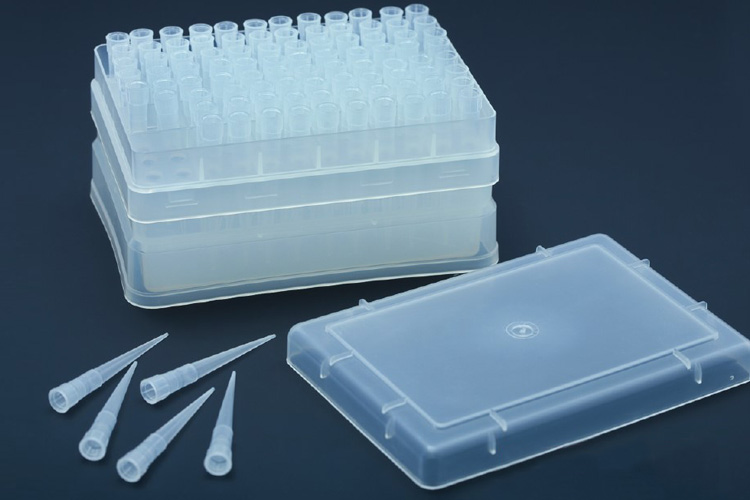 Наконечники для дозаторов, 1 - 200 мкл, с фильтром, в штативе, стерильные, 96 шт/штатив