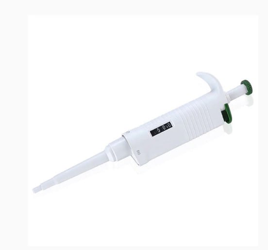 Дозатор одноканальный переменного объема, 0,5-10 мкл