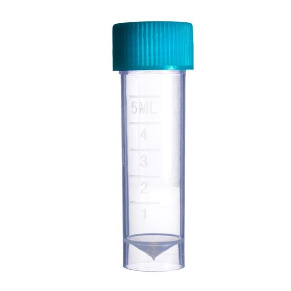 Криопробирки, 5 мл, стерильные, без ДНКаз и РНКаз, п/п, с основанием