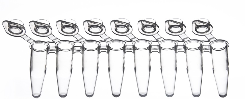 Пробирки для ПЦР, 0,2 мл, в стрипах по 8 штук, 125 стрипов/уп