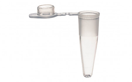 ПЦР пробирка 0.5 мл особо прозрачная, плоская крышка